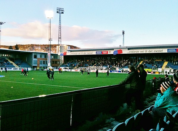 Marienlyst prior to Strømsgodset's opening game of the season against Kongsvinger in 2010.