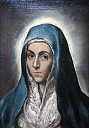 La virgen María-Mater Dolorosa del Greco (c.  1590-1600)