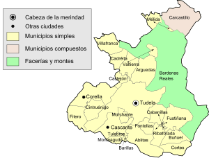 Merindad de Tudela - Mapa municipal.svg