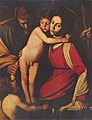 copia da Caravaggio, Sacra Famiglia con san Giovannino, Gemäldegalerie, Berlino