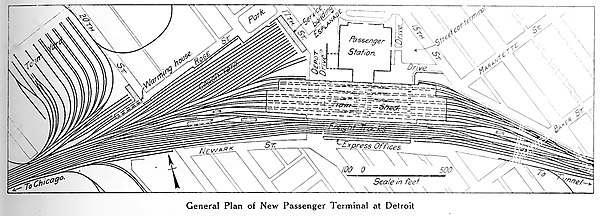 MCRR Terminal track diagram (1914)