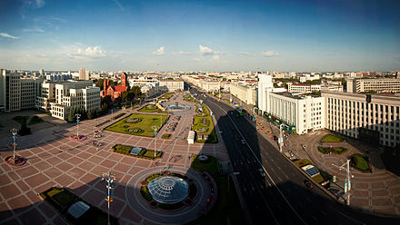 Independence Square in Minsk