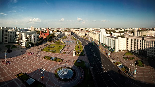 Trg nezavisnosti u Minsku.