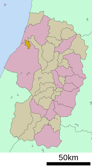 Lage Mikawas in der Präfektur