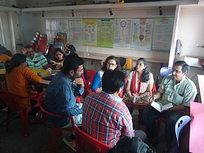 Group discussions during the workshop