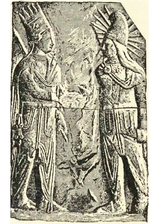 Mithras and Antiochus I shaking hands
