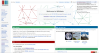 Screenshot of the Wikidata Main Page where the San Francisco Museum of Modern Art is typed in the search field.