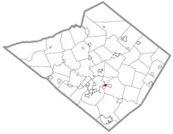 Placering af Mount Penn i Berks County, Pennsylvania.