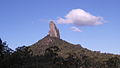 Mt Coonowrin (Crookneck). Taken from the road in to Mt Beerwah. Glass House Mountains National Park, Queensland, Australia.