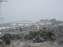 Décembre 2005, neige sur le village.