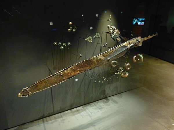 La Tène period sword and ornaments, Glauberg museum