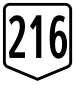 Route 216 shield}}