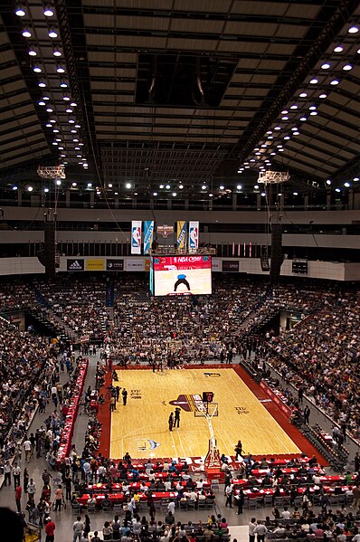 File:NBA preseason game between Indiana Pacers and Denver Nuggets at Taipei Arena 20091008.jpg