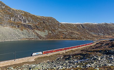 The Bergen railway near Finse station at Hardangervidda offers access to areas not available by car or bus.
