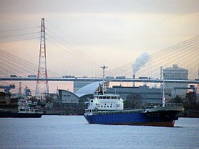 名古屋港と名港西大橋