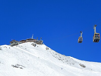 in winter, Nebelhornbahn