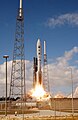 An Atlas V 551 with the New Horizons probe launches from Launch Pad 41 in Cape Canaveral.