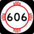 Мемлекеттік жол 606 маркері