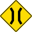 New Zealand road sign W13-2.svg