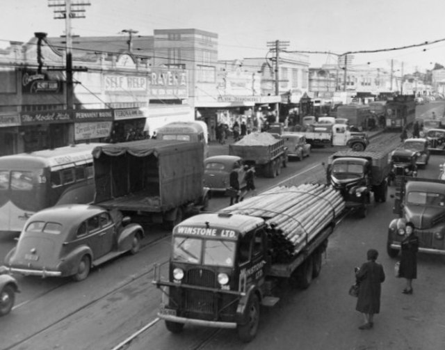 Newmarket's Broadway around 1950.