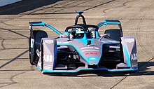 Nico Rosberg Formula E Gen2 car 2018 Berlin E-Prix on track.jpg