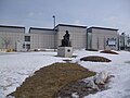 Statuia lui Copernic, în proximitatea Stadionului Olimpic din Montréal (Canada).