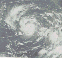 Typhoon Nina on August 2 1975.