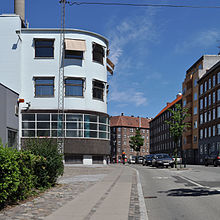 NOVO's Arne Jacobsen-designed factory on Nordre Fasanvej.. Nordre Fasanvej - Novozymes.jpg