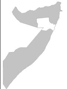 Nugaal in the 1970s (colored white) was merged with Sool province