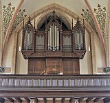 Nunkirchen Herz-Jesu-Kirche inside gallery orgel prospect 01.JPG