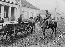 An Austro-Hungarian patrol company in the streets of Ruma. Occupiedserbiaaustrianruma.jpg