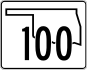 Markierung des State Highway 100