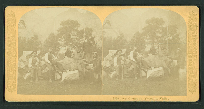 File:Our company, Yosemite Valley, from Robert N. Dennis collection of stereoscopic views.jpg