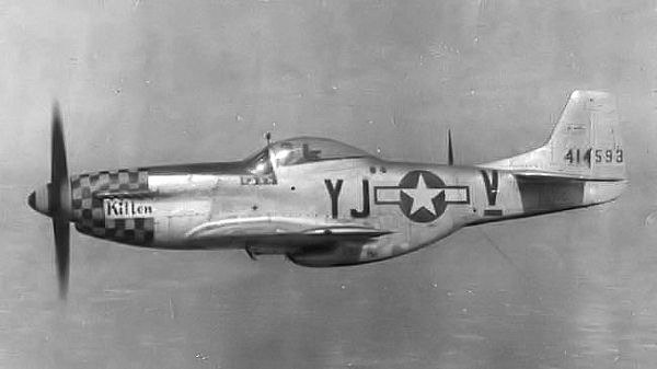 North American P-51D-10-NA MustangSerial 44-14593 of the 351st Fighter Squadron.