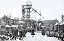 The Minnie Pit in Staffordshire, scene of the colliery disaster which occasioned Owen's poem P67minniepit.jpg