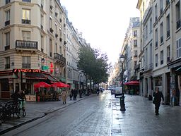 Křižovatka Rue Montmartre a Rue Mandar