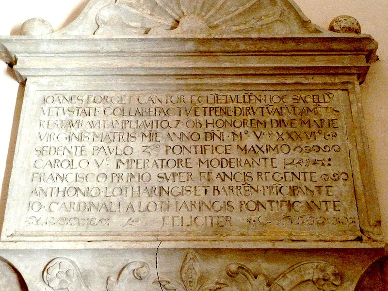 File:Pagny-sur-Meuse (Meuse) Chapelle de Massey inscription 1536.jpg