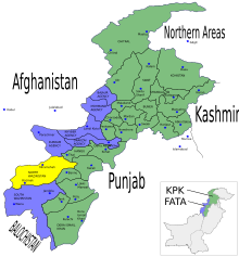 Pakistán NWFP FATA NORTH WAZIRISTAN.svg