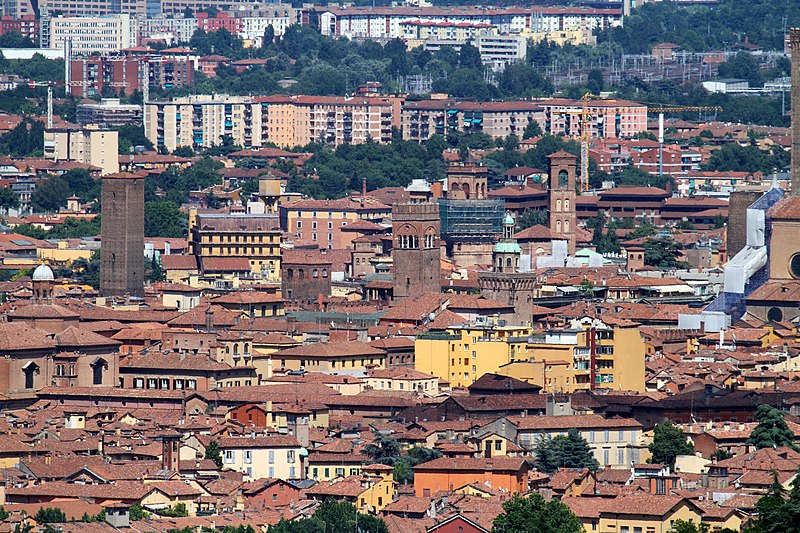 File:Panorama di Bologna, al centro si vede la torre dell'Arengo. - panoramio.jpg