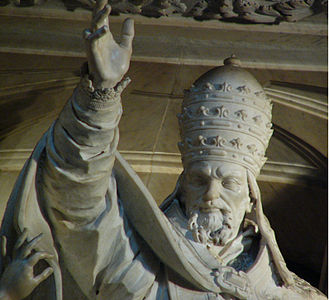 Gravmonument över Innocentius X (detalj).