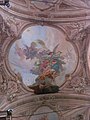 Particolare degli affreschi sulla volta diella basilica di S. Giovanni Battista