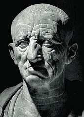 Marcus Porcius Cato, der Ältere; Römische Marmorbüste, um 80 v. Chr., Palazzo Torlonia, Rom
