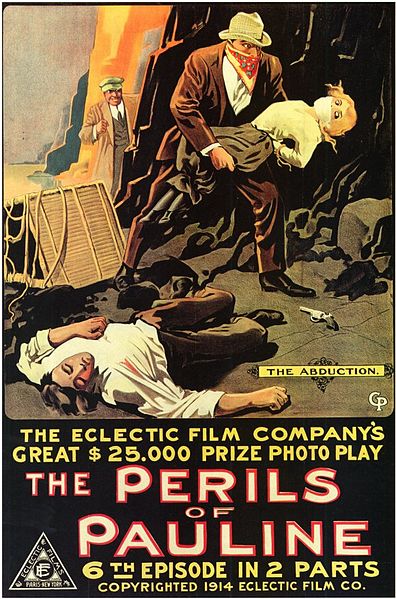 Poster for episode 6 of The Perils of Pauline (1914)