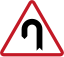 Philippines road sign W1-6 L.svg