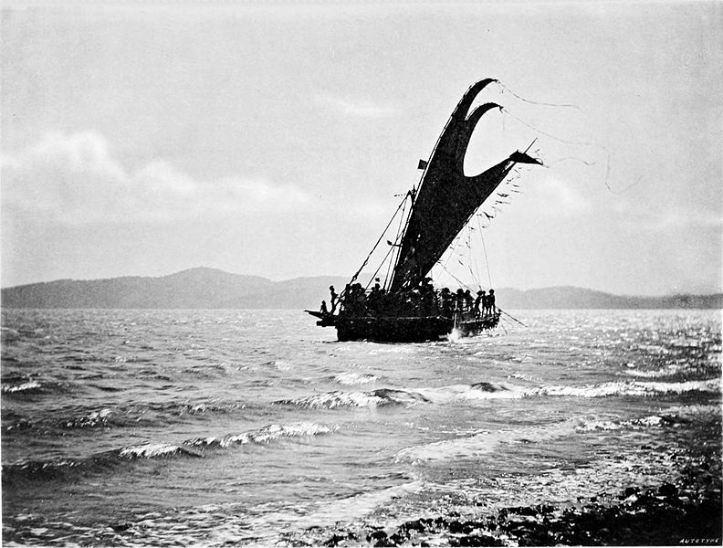 File:Picturesque New Guinea Plate VI - Lakatoi or Motu Trading Vessel Under Sail.jpg