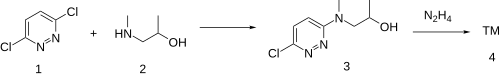 Thieme Synthesis: Patent: Pildralazine synthesis.svg