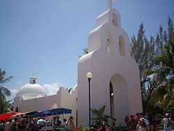 Iglesia en Playa del Carmen, México.