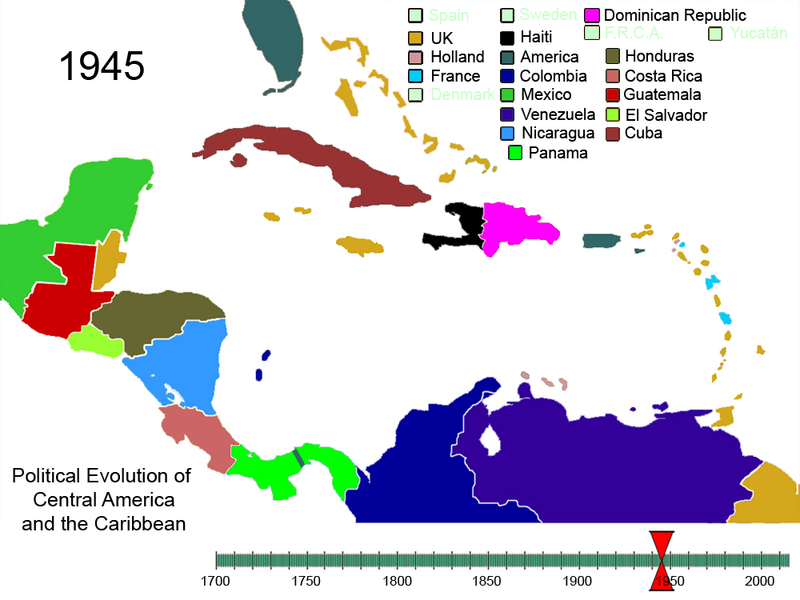 File:Political Evolution of Central America and the Caribbean 1945.png