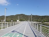 Pont sobre el Besòs a l'alçada del parc de les Aigües - Montcada i Reixac