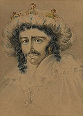 Portrait of Edmund Kean as Richard III, which he played at the theatre in 1820 Portrait of Edmund Kean as Richard III (4673545).jpg